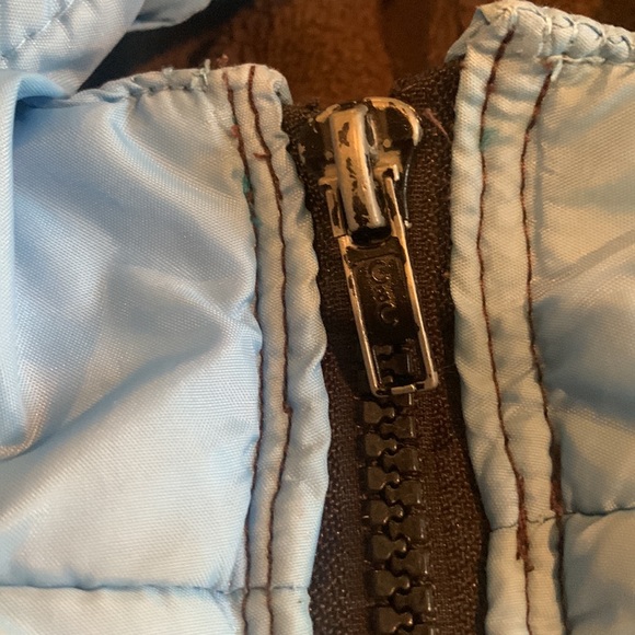 Boys Nike Blue and Brown Puffer Coat Size 7 - Picture 3 of 7